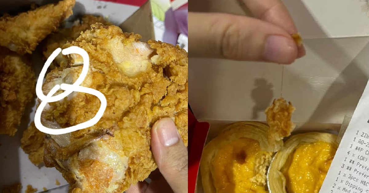 WOMAN BOUGHT KFC,  FINDS STRANDS OF HAIR FRIED WITH THE CHICKEN
