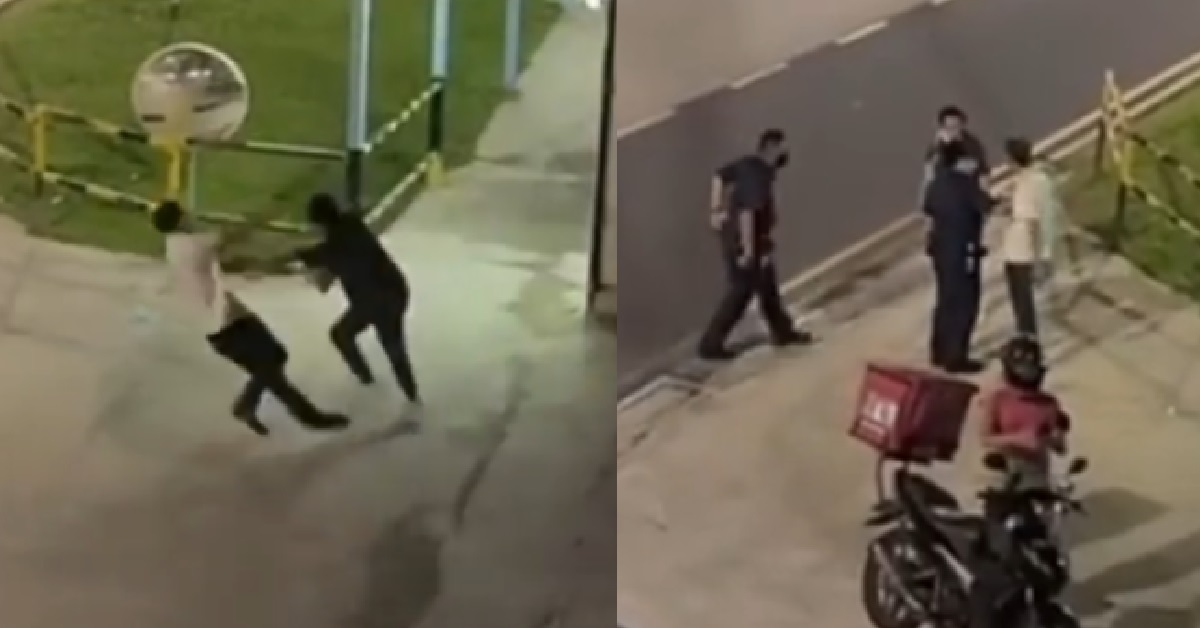 AH BENGS 1V1 AT SIDE OF THE ROAD, FIGHT UNTIL POLICE ARRIVE AT SCENE