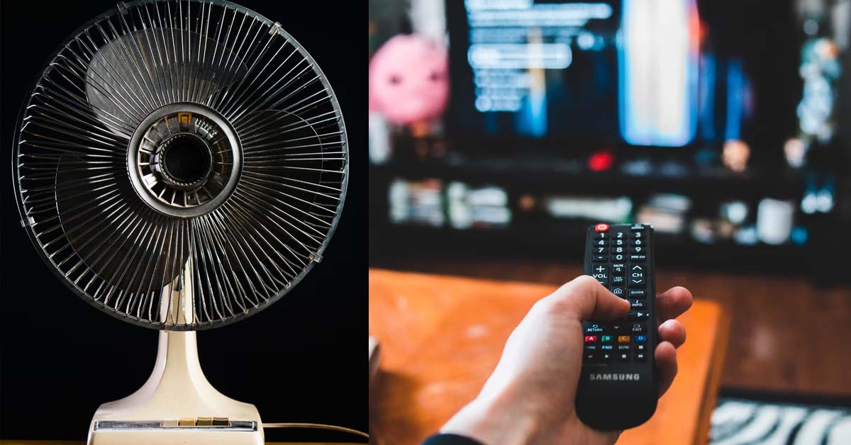 MAN THINKS HIS OFFICE IS HAUNTED, FANS & TV SWITCHING ON BY ITSELF