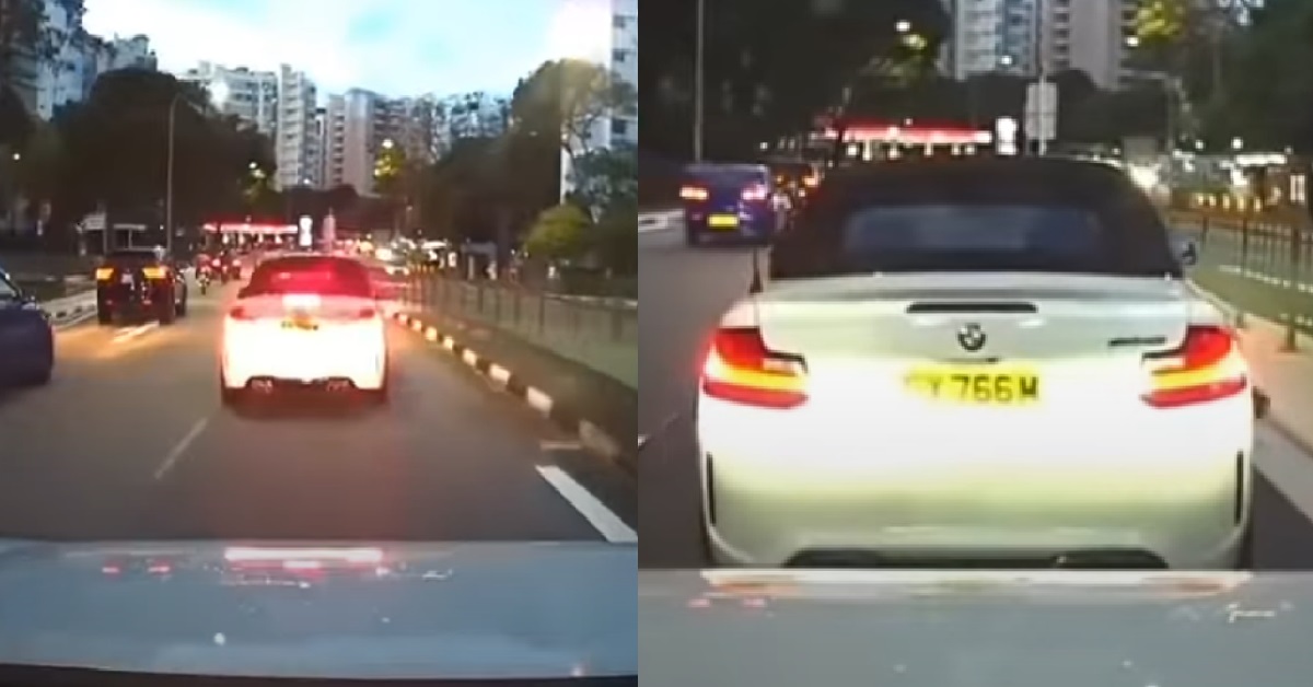BMW DRIVER NOT HAPPY AT BEING HONKED, PLAYS “BRAKING GAME”