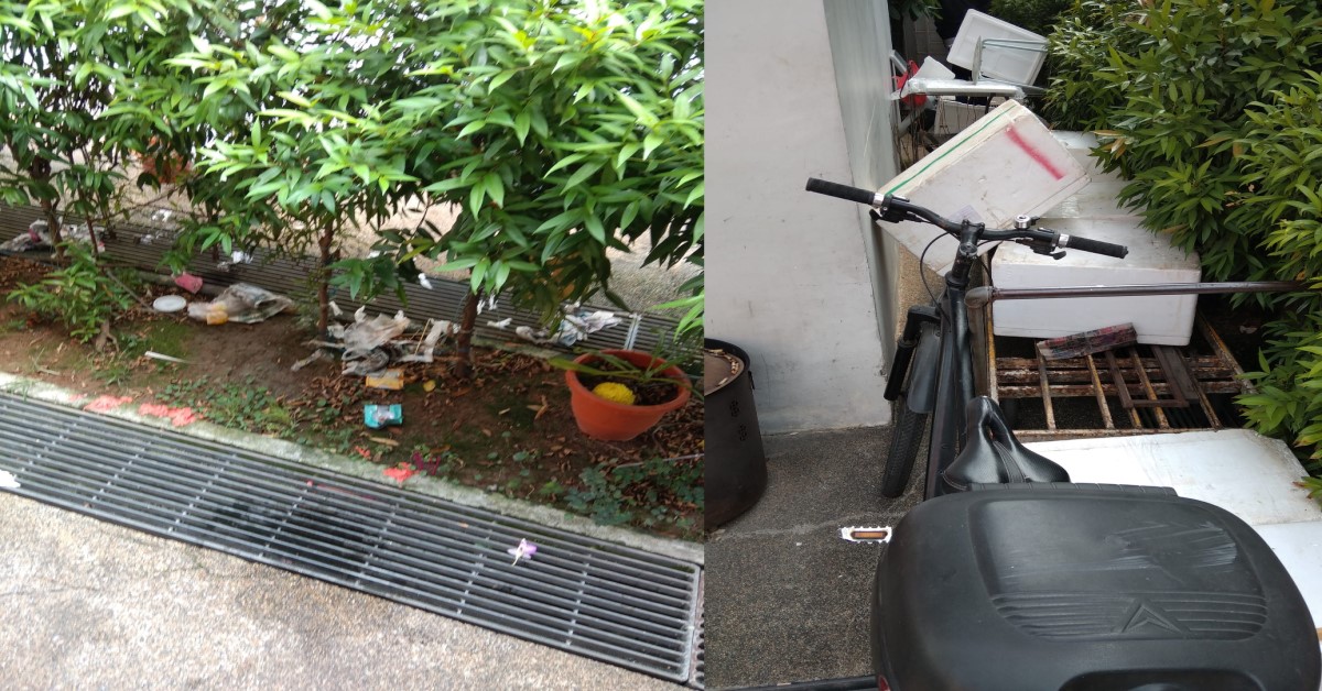 OUTSIDE OF BOON LAY MARKET ALLEGEDLY TRASHED FILLED, RATS GATHERING