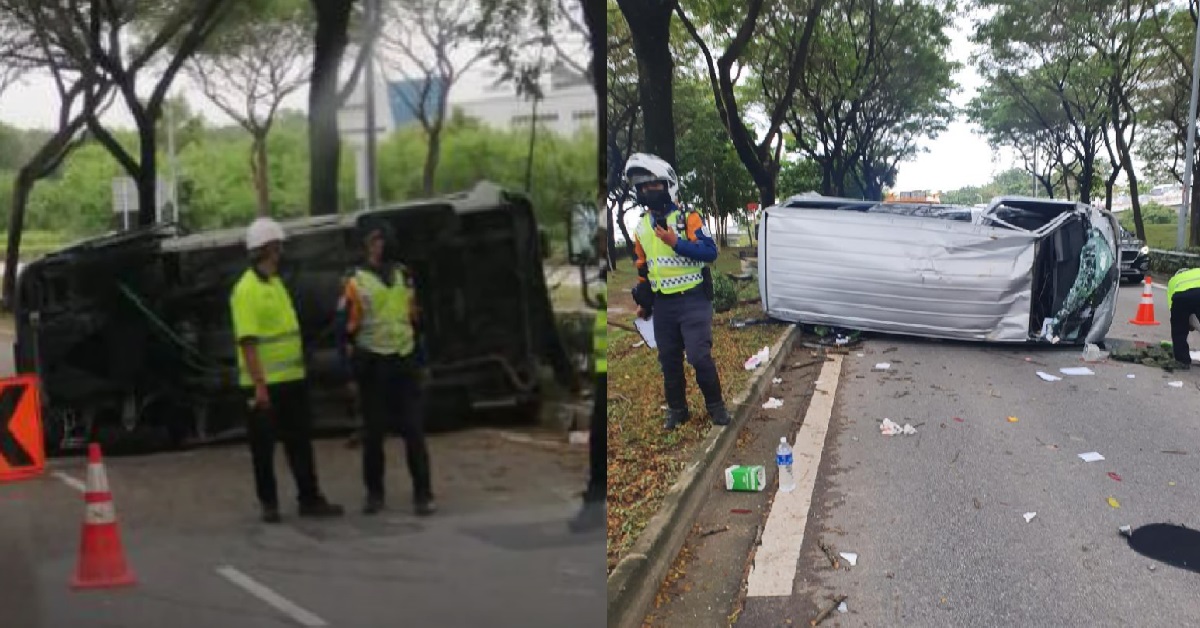 SCHOOL BUS OVERTURNED AT CTE, INJURED CHILDREN SENT TO HOSPITAL
