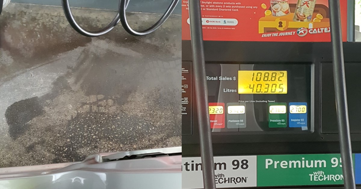 GUY CLAIMS WASTE OF MONEY BECAUSE PETROL PUMP OVERFLOWED