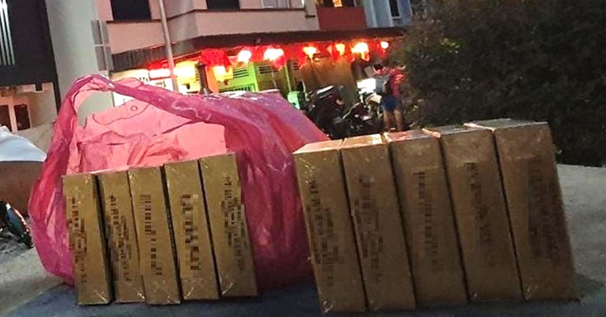 78 Y.O MAN CAUGHT SELLING CONTRABAND CIG AT GEYLANG