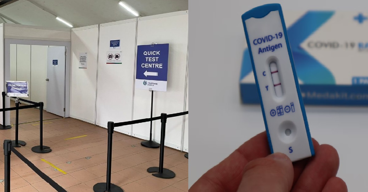 QUICK TEST CENTRES IN S’PORE NOW OPEN FOR SUPERVISED ART TESTS