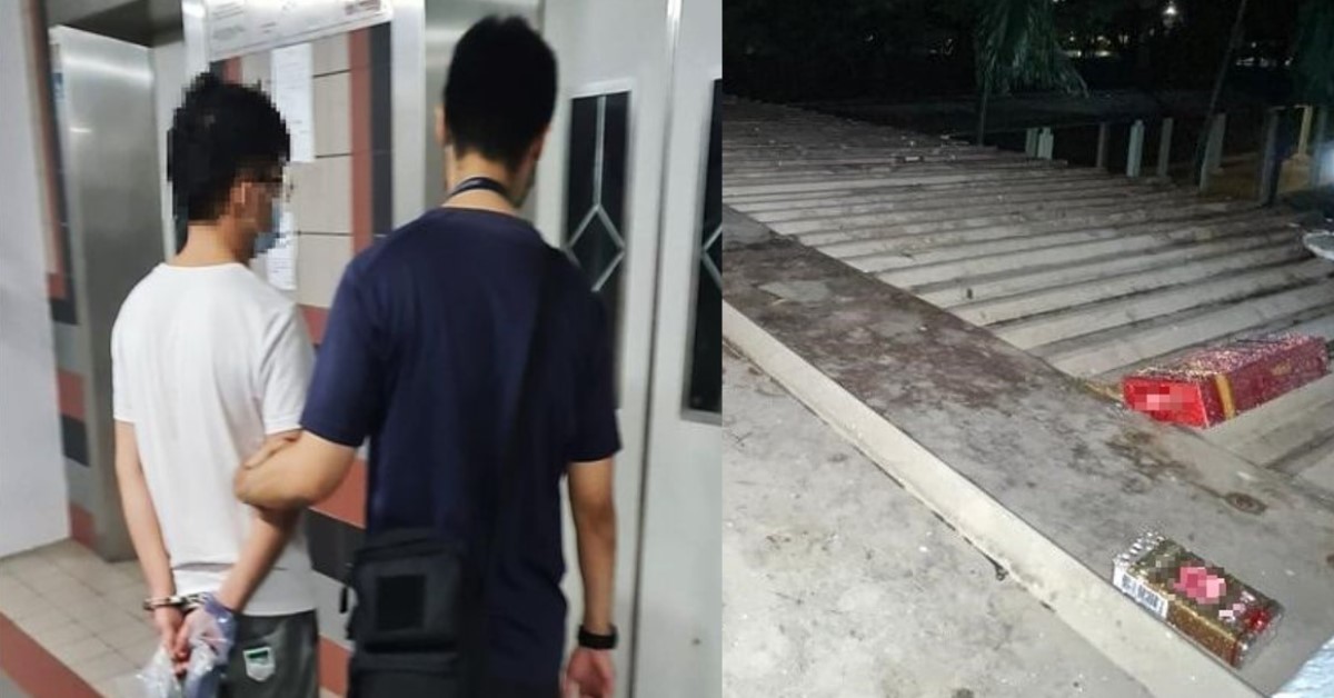 MAN ALLEGEDLY THREW CONTRABAND CIGGS OUT OF WINDOW WHEN ICA CAME