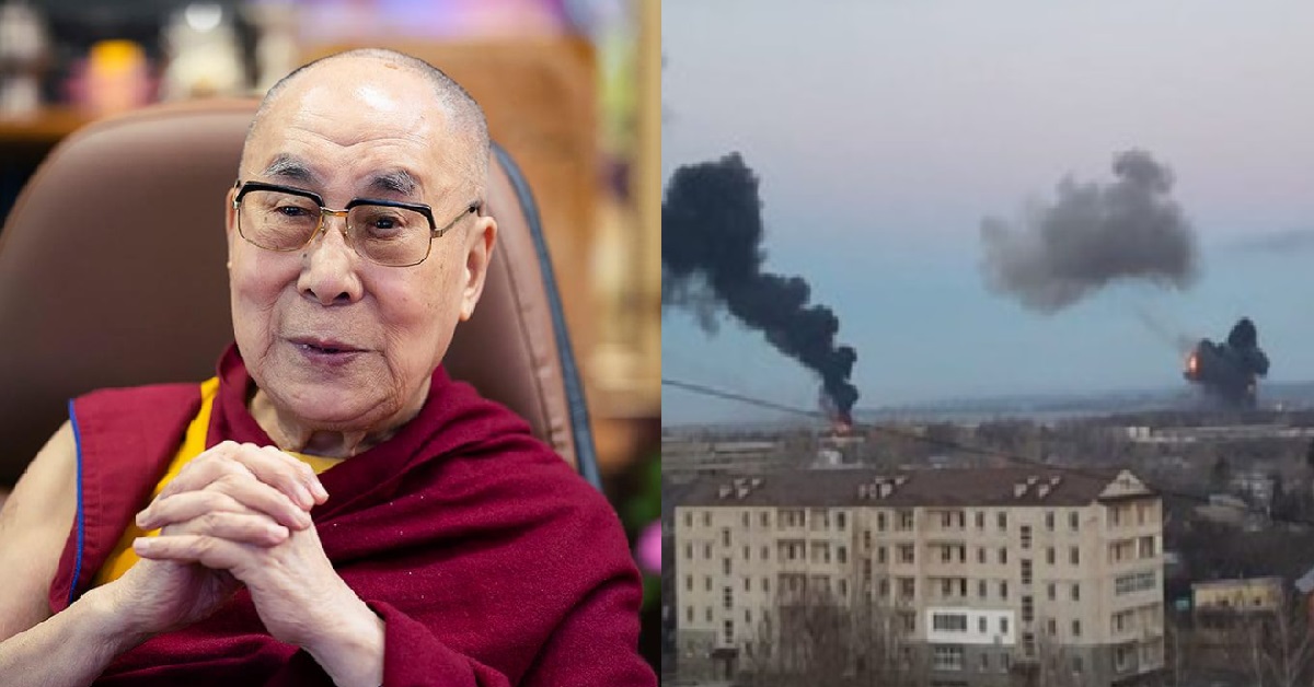 DALAI LAMA SADDENED BY RUSSIAN INVASION, SAYS WAR IS “OUTDATED”