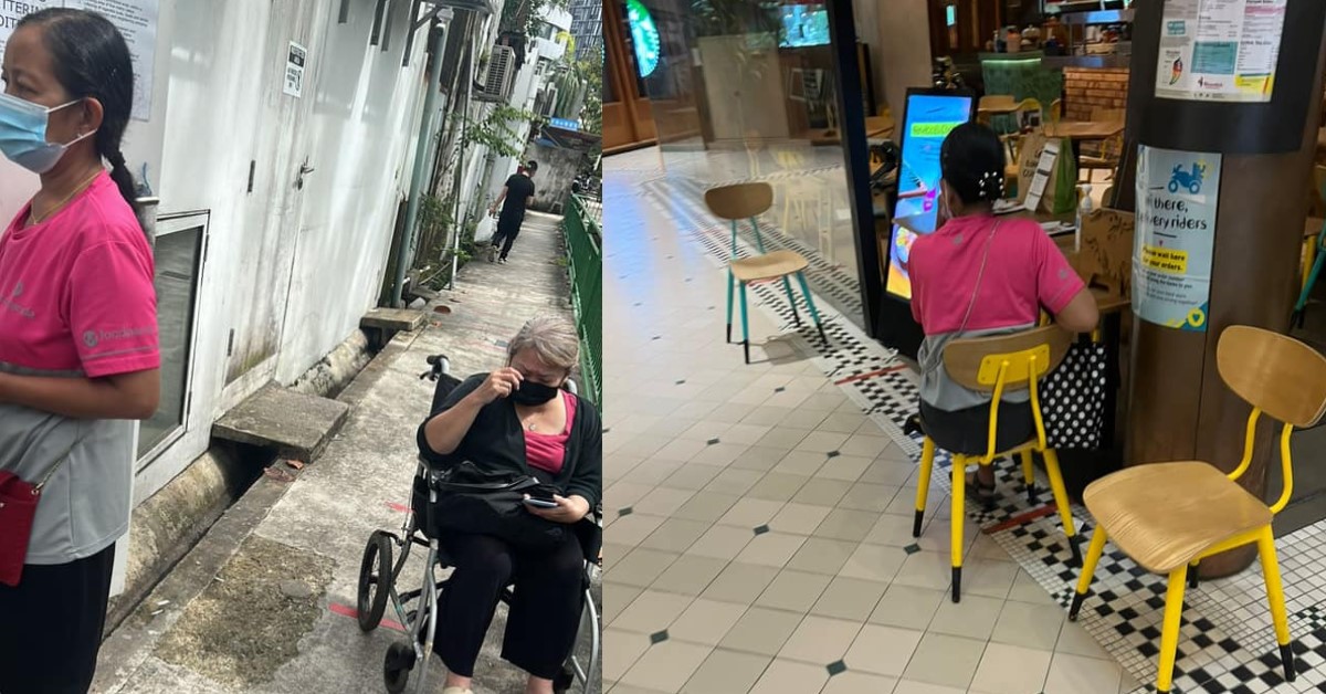 MAID ALLEGEDLY DOES FOODPANDA WHILE TENDING TO WHEELCHAIR BOUND LADY