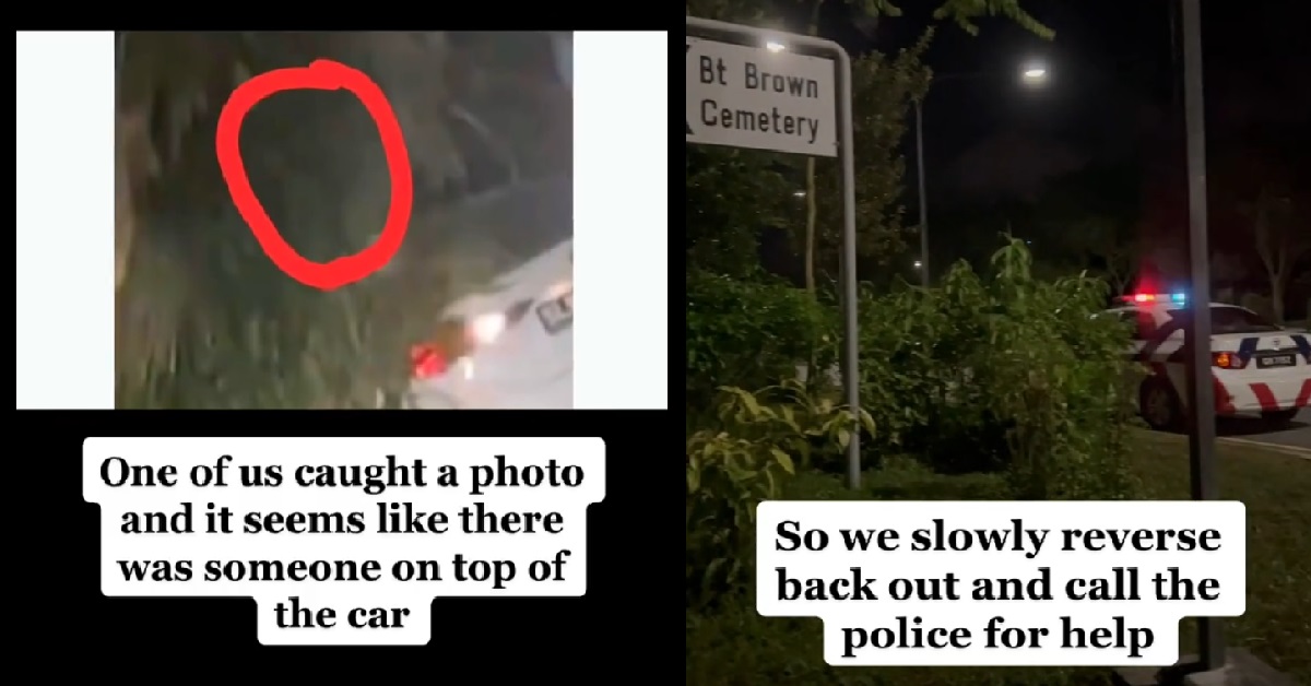 CAR SEEN BEING DRAGGED IN SPOOKY VIDEO AT BUKIT BROWN CEMETERY