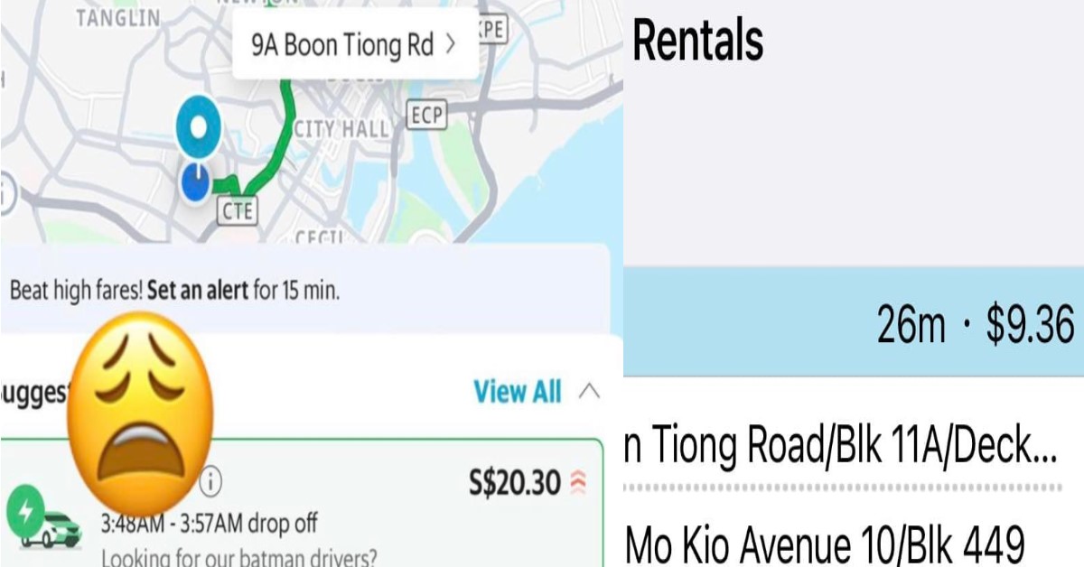 GUY COMPLAINS GRAB FARE EX, RATHER USE BLUESG