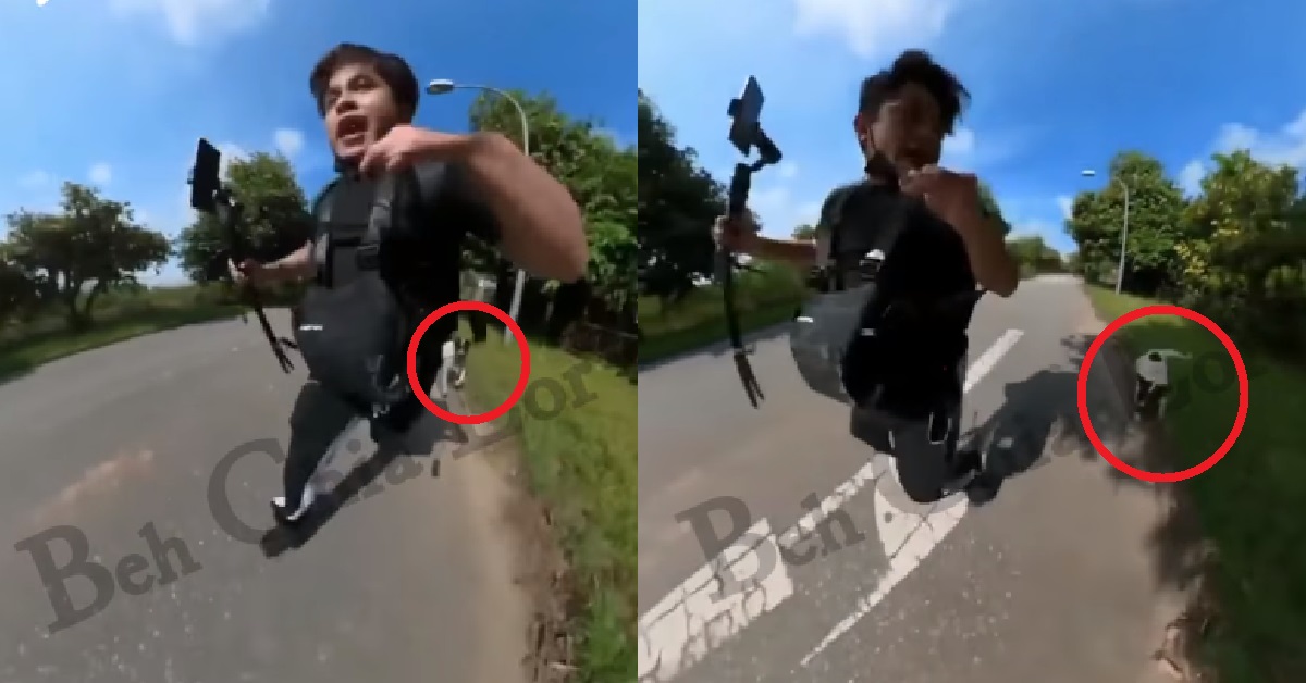 HORRIFIED MAN KENA CHASED BY DOG, RUNNING FOR HIS LIFE “EH! EHHHHH!”