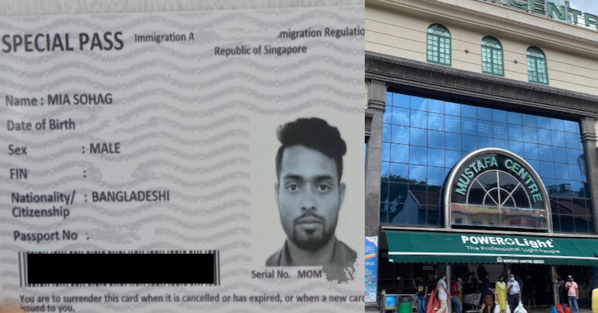 FOREIGN WORKER LOSES WALLET WITH $1,000 & WORK PERMIT INSIDE