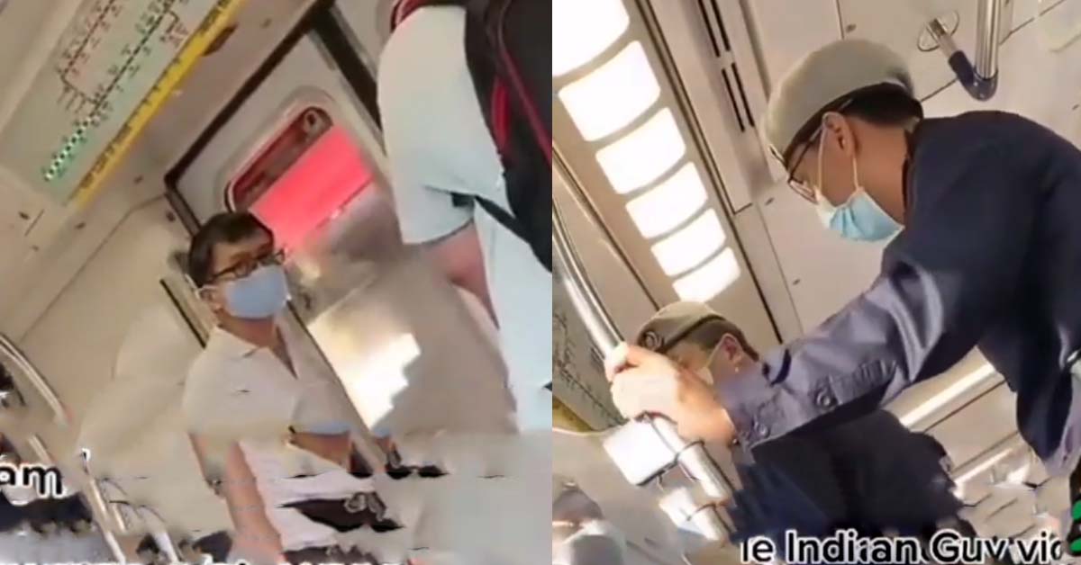 INTOLERANT MALE KAREN INSULTS MAN AFTER SPEAKING IN ANOTHER LANGUAGE