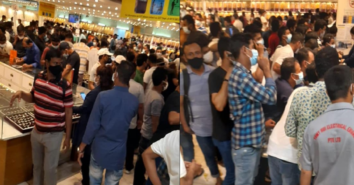 MASSIVE, MASSIVE CROWDS AT MUSTAFA, NO SOCIAL DISTANCING