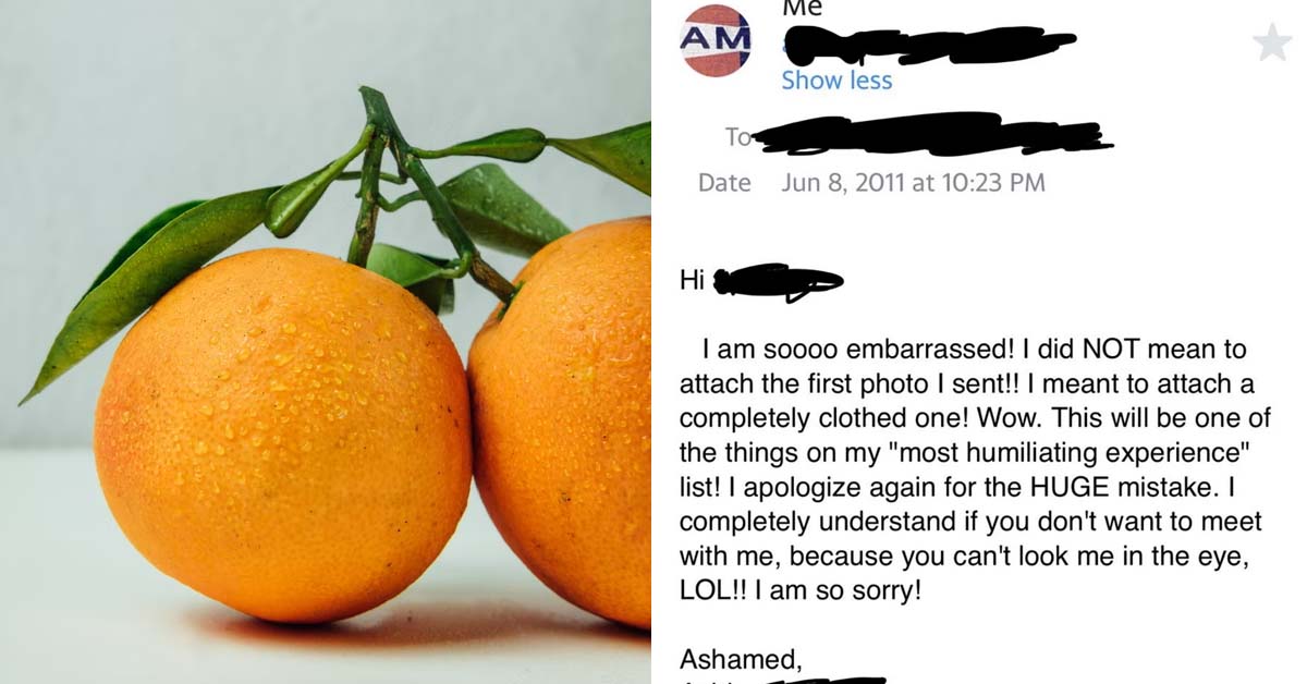 GIRL ACCIDENTALLY EMAIL PHOTO OF HER BARE “HEADLIGHTS TO HR