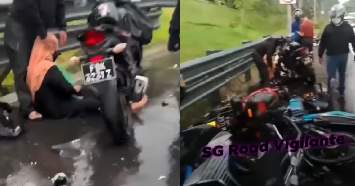 DRIVER CRASHED INTO MOTORCYCLES IN HORRIFIC ACCIDENT @ PIE, ARRESTED