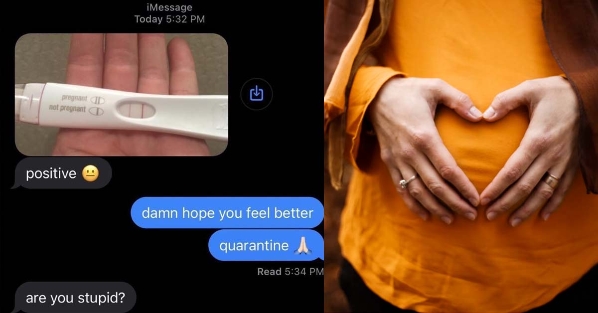 MAN THOUGHT PREGNANCY TEST KIT IS COVID TEST KIT