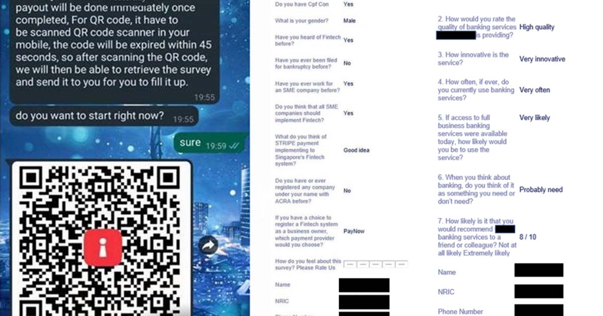 POLICE WARN OF NEW SCAM USING SINGPASS QR CODES