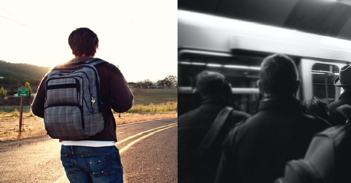 GUY WANTS TO DISAPPEAR AND LEAVE EVERYONE IN HIS OLD LIFE BEHIND