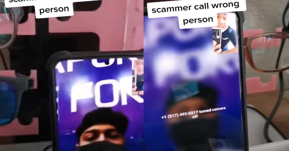 SCAMMER SAYS ‘LOVE YOU SIR’ AFTER REALISING MAN WEARING POLICE UNIFORM
