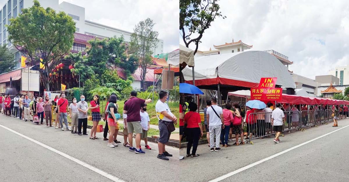 SEMBAWANG GOD OF WEALTH TEMPLE SUPER DUPER LONG QUEUE
