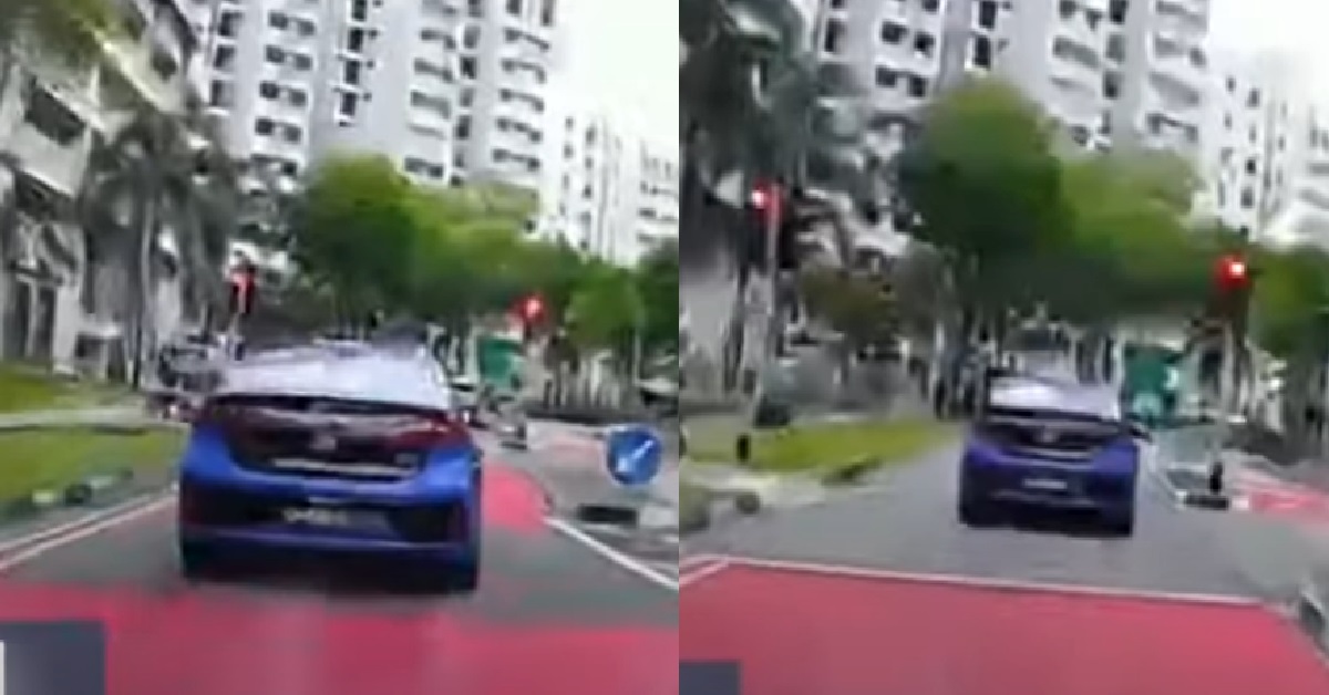 YET ANOTHER COMFORT TAXI SEEN BEATING RED LIGHT @ WOODLANDS