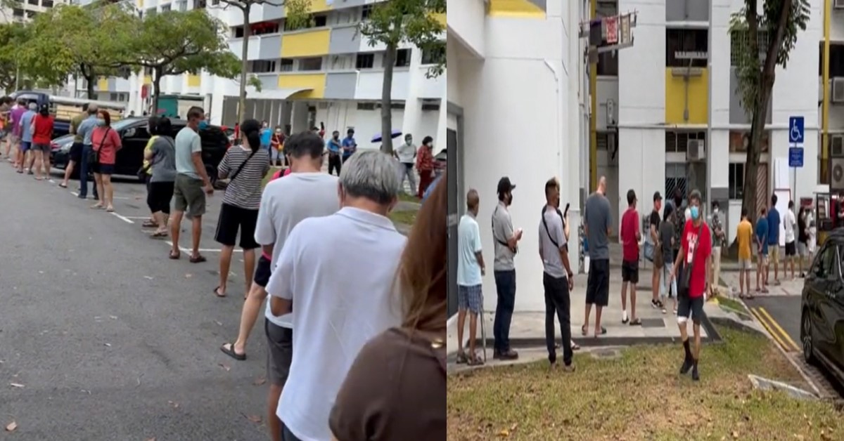TONG AIK HUAT SG POOLS OUTLET SEES LONG QUEUES AHEAD OF $16M DRAW