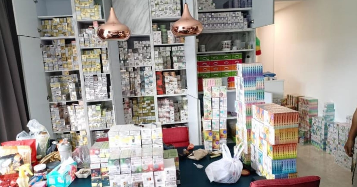 $700,000 WORTH OF VAPE PRODUCTS CONFISCATED AT UPP BT TIMAH