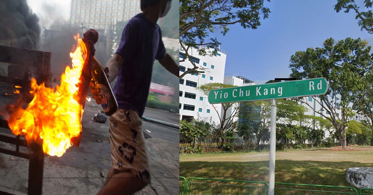 MAN JAILED FOR THROWING MOLOTOV COCKTAIL & CAUSED DEATH OF MOTORIST