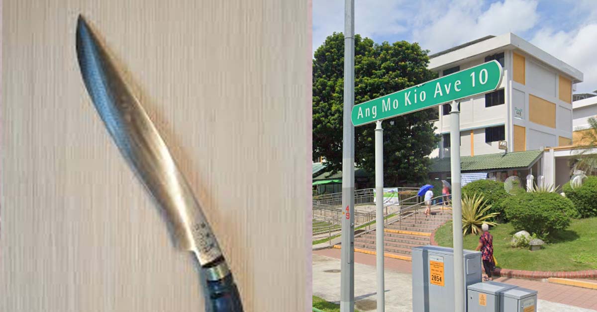 MAN TAKE PARANG AND CHOP FINGER OFF AT ANG MO KIO