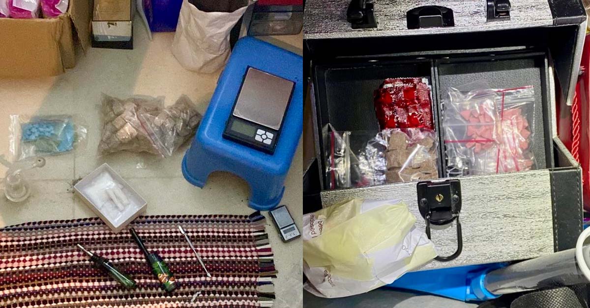 CNB ARRESTED 4 PEOPLE IN AMK, CHAI CHEE AND JALAN EUNOS IN ANTI-DRUG OPS