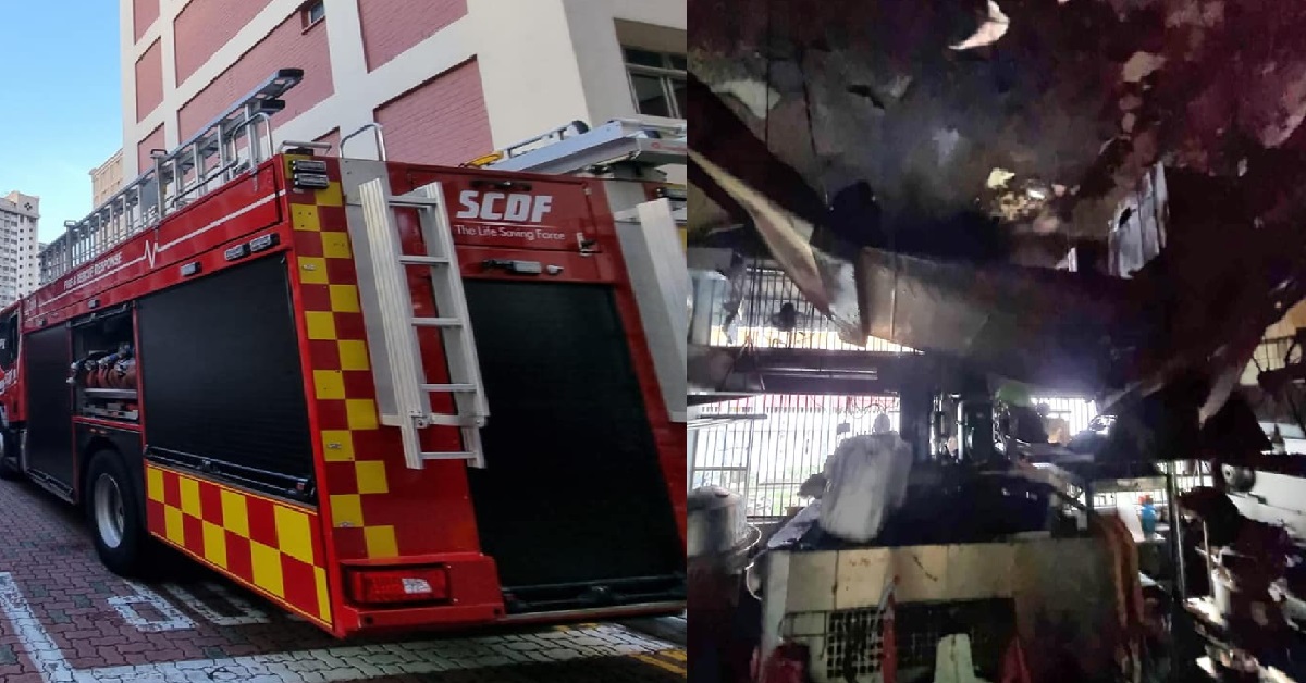 FIRE BROKE OUT FROM OVERHEATED COOKING AT CHAI CHEE COFFEESHOP
