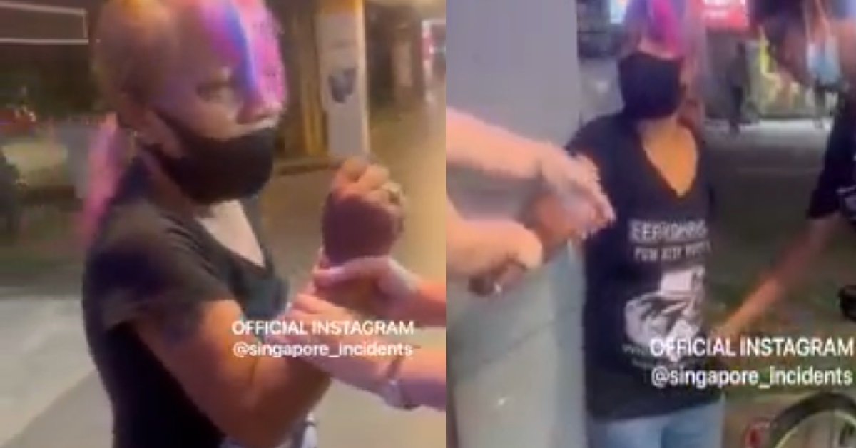 WOMAN CONFRONTED FOR ALLEGEDLY STEALING MONEY FROM GEYLANG SHOP
