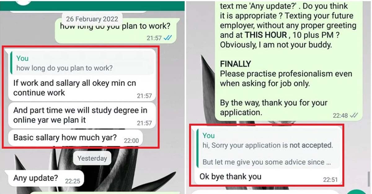 M’SIAN APPLIES FOR A JOB & GETS MERCILESSLY REJECTED FOR HER ENGLISH