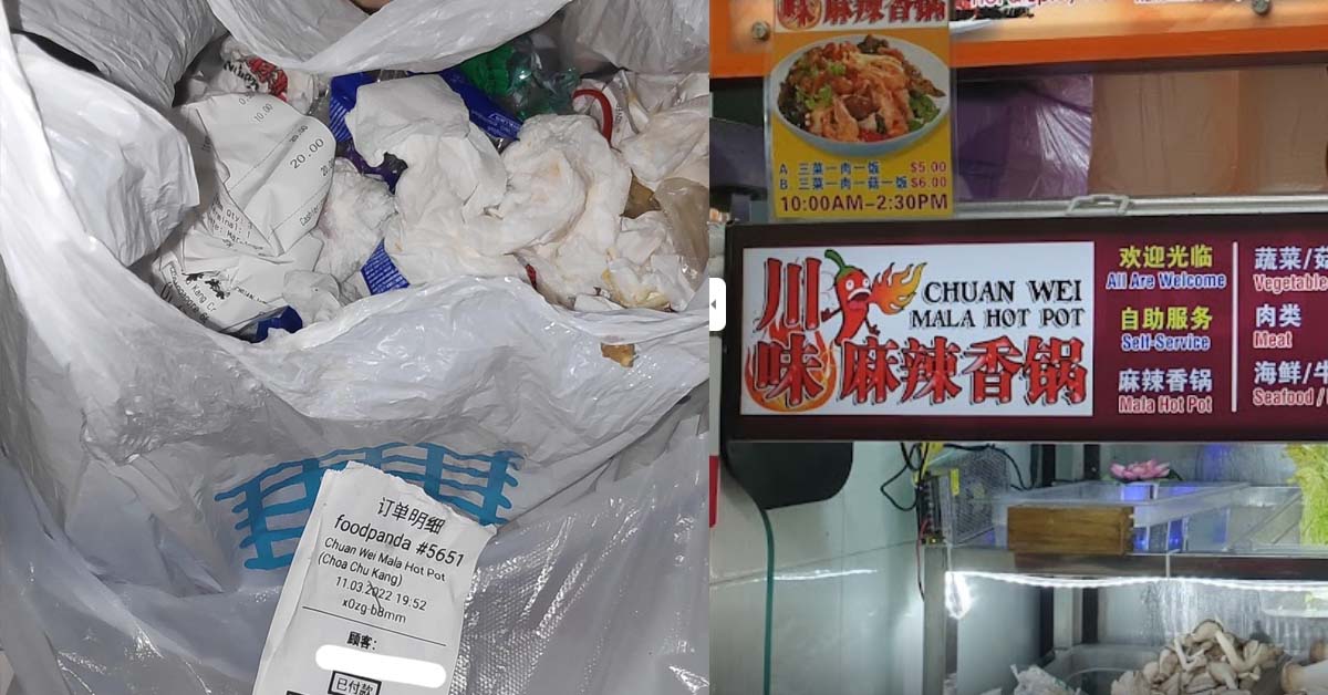 MAN ORDERS MALA BUT GETS A BAG OF TRASH FROM FOODPANDA