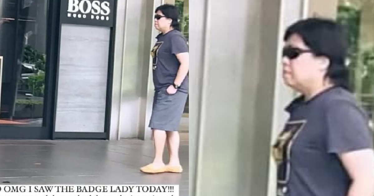 MBS BADGE LADY ALLEGEDLY NOT WEARING MASK IN PUBLIC, AGAIN