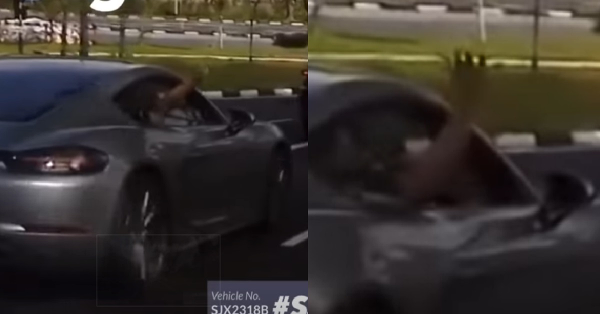 PORSCHE DRIVER WITH NO CLASS GESTURES “NO MONEY” AT CAMCAR
