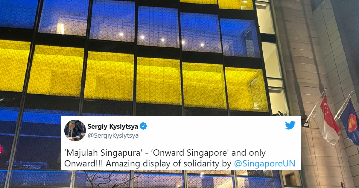 UKRAINE’S AMBASSADOR TO UNITED NATIONS SAYS: “MAJULAH SINGAPURA”