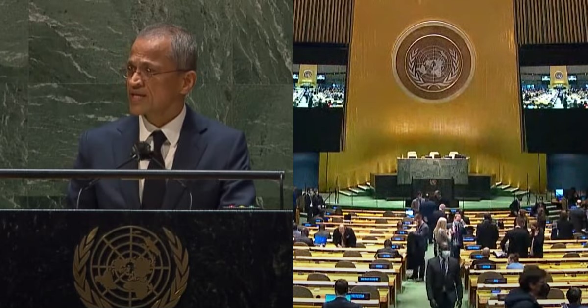 SPORE AT UN: SMALL STATES MUST SEND CLEAR SIGNAL ABT RUSSIAN INVASION