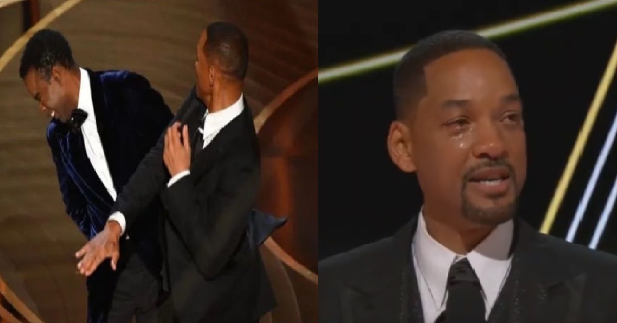 WILL SMITH SLAPS CHRIS ROCK @ OSCARS FOR MAKING FUN OF HIS WIFE