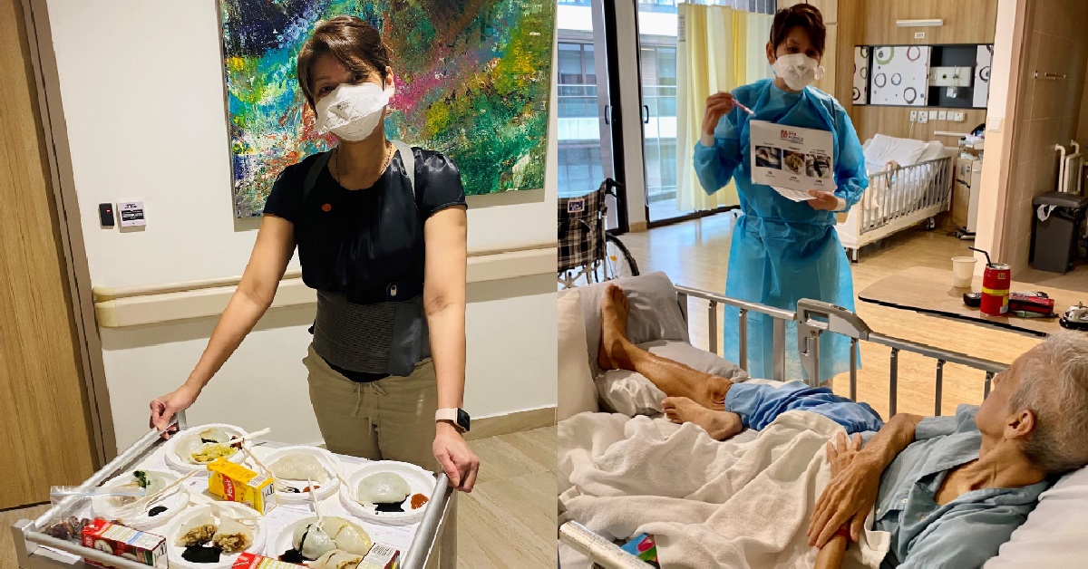 BRAVE WOMAN WITH LUNG CANCER, CONTINUES TO DO VOLUNTEER WORK