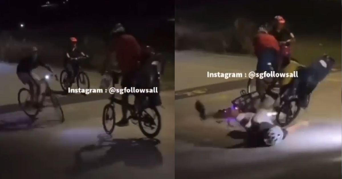 YP THINKS HE’S GHOSTRIDER, CRASHED INTO CYCLIST WITH CHILD AT THE BACK