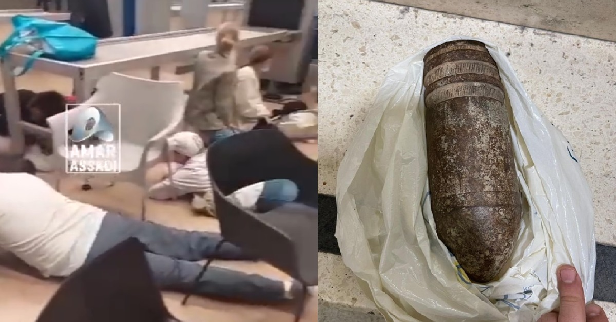 FAMILY PACKED UNEXPLODED BOMBSHELL IN LUGGAGE AS SOUVENIR, CAUSES MASS PANIC