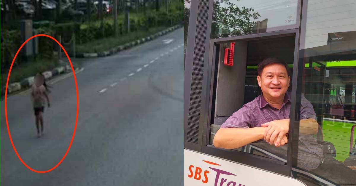SBS DRIVER SAVES 4-YEAR-OLD GIRL RUNNING ON ROAD