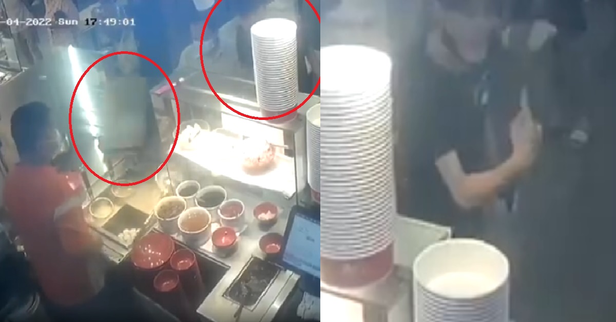 YP WHO THREW TRAY AT HAWKER, SENT TO HOSPITAL AFTER KENA BEAT WITH LADLE