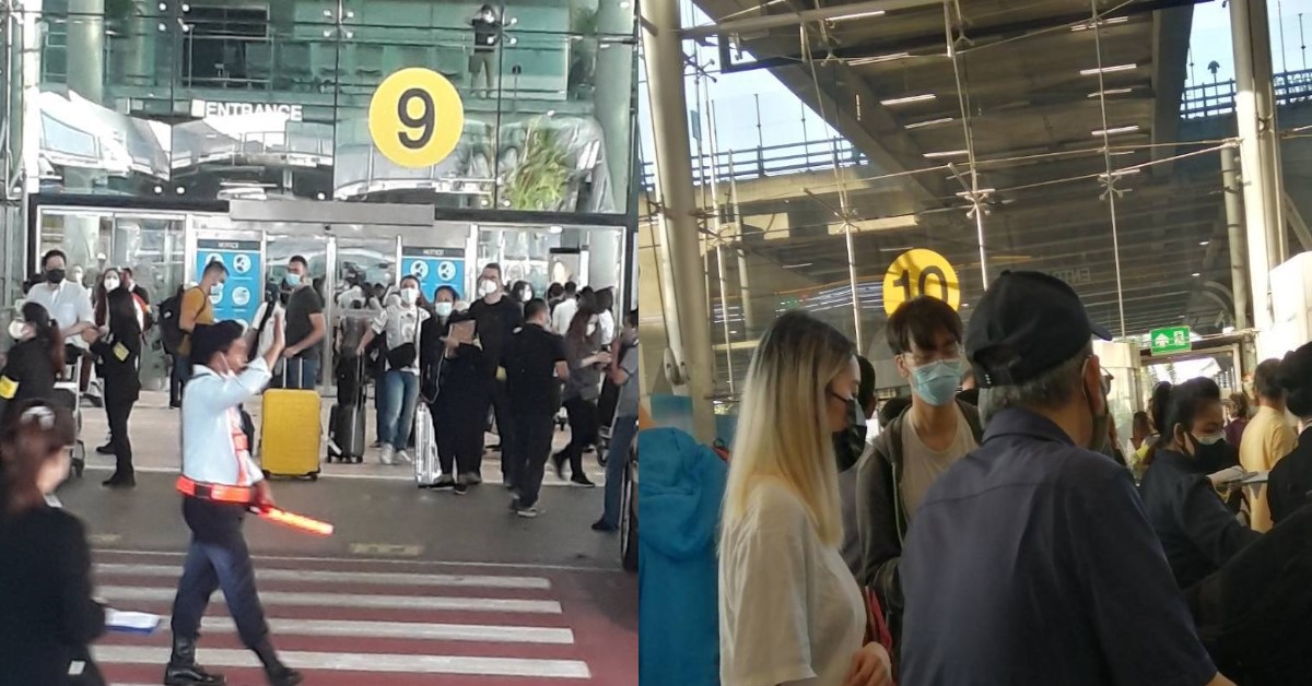 CROWD SITUATION IN PICTURES @ BANGKOK AIRPORT AS BORDERS REOPENED