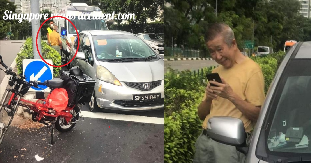 DRIVER HITS DELIVERY RIDER, THEN TELLS THE RIDER HE “SELF ACCIDENT”