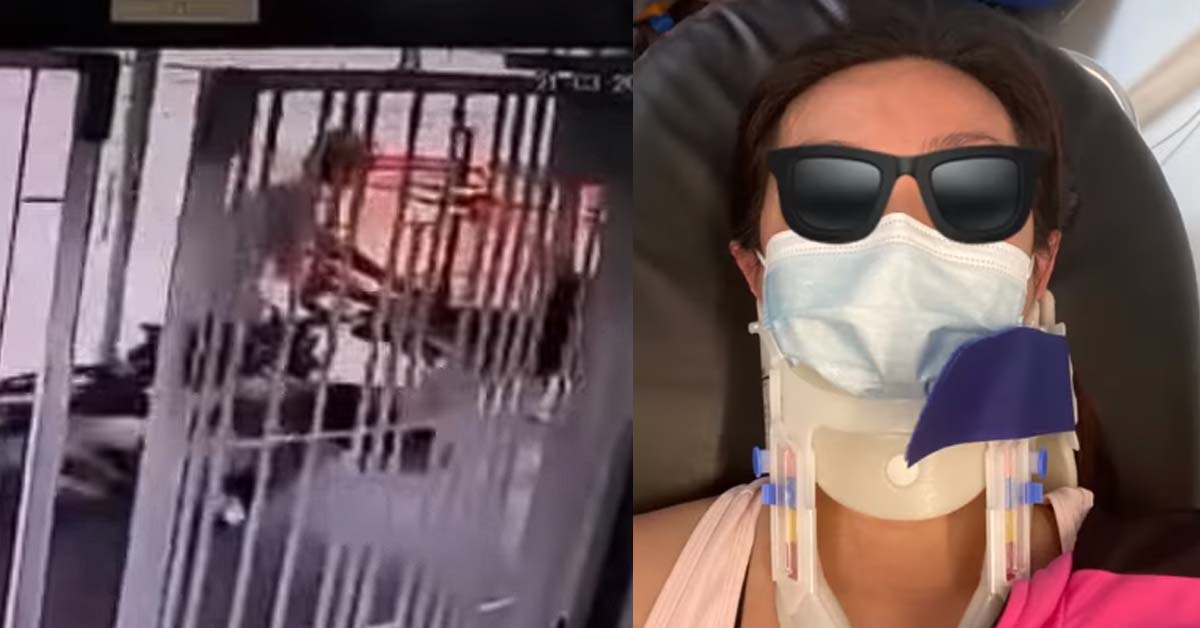 CYCLIST KNOCKS INTO WOMAN AND LIES SAY HE DID NOT HIT HER, CAUGHT ON CCTV