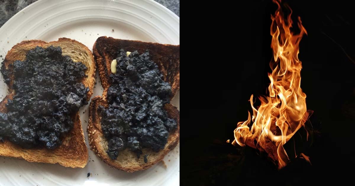WIFE FORCES HUSBAND TO EAT BURNED FOOD THAT LOOKS LIKE ‘CREMATION’