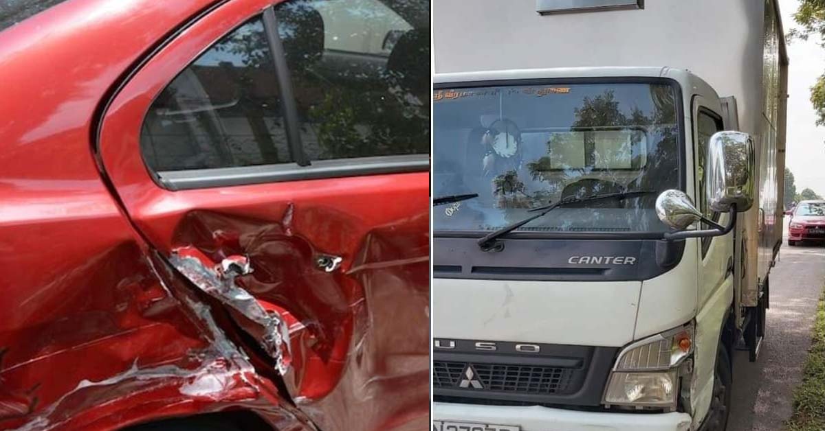 LORRY DRIVER FELL ASLEEP CAUSING ACCIDENT, ROTI PRATA STORY LATER ON